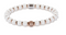 18kt rose gold, diamond and white ceramic bracelet